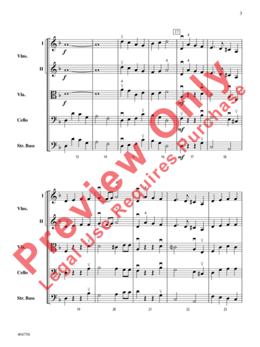 Dove's Vagary String Orchestra scores gallery preview page 4
