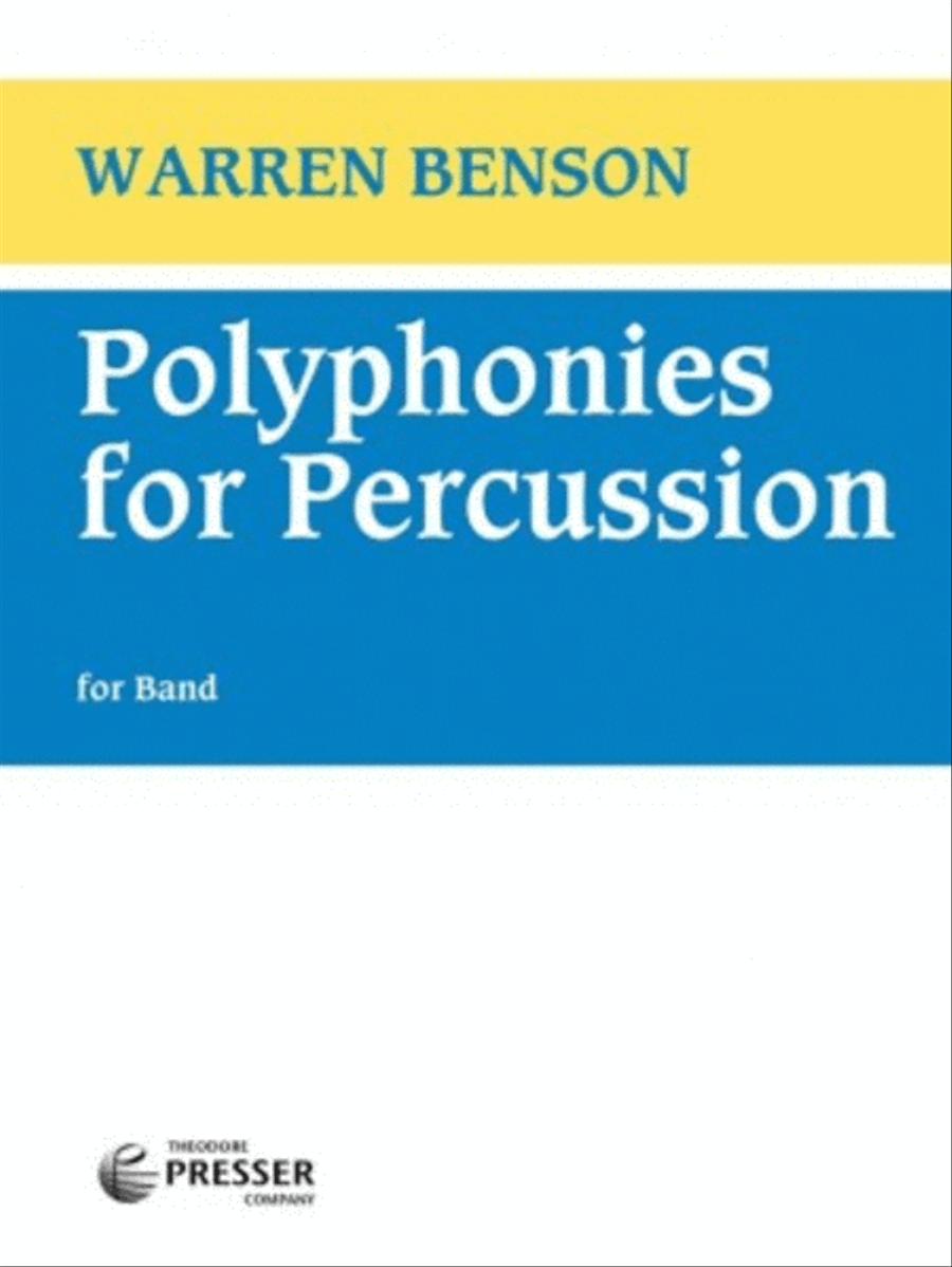 Polyphonies For Percussion Concert Band scores gallery preview page 1