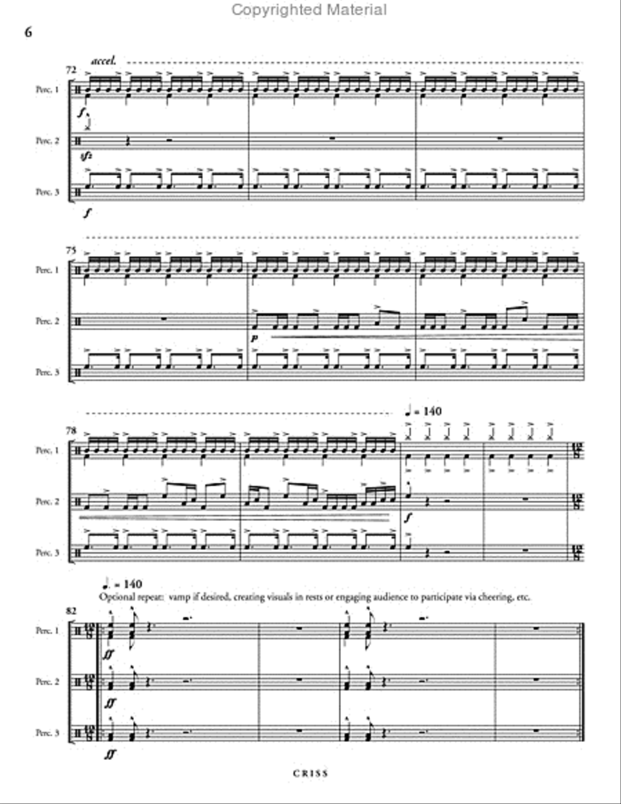 Criss Percussion Ensemble scores gallery preview page 7