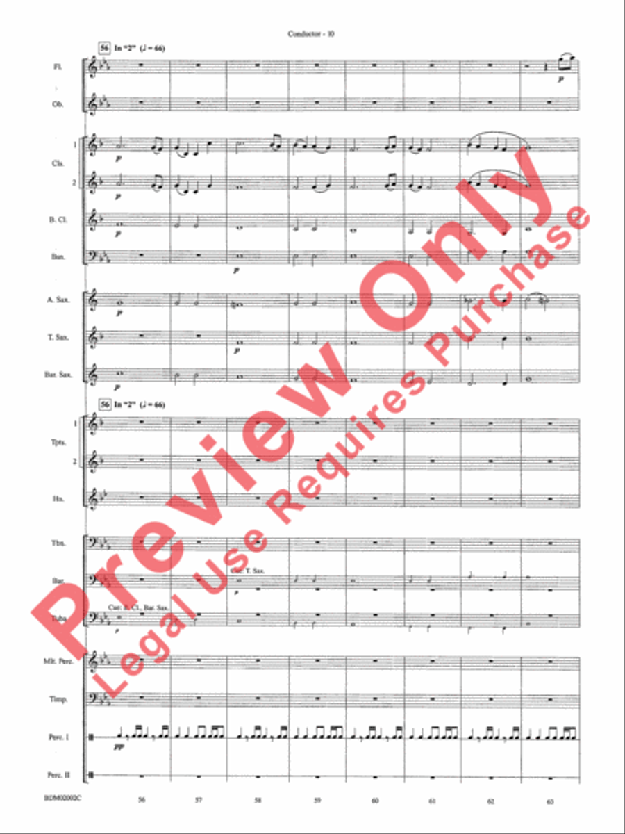 To Honor, Thank and Remember Concert Band scores gallery preview page 13