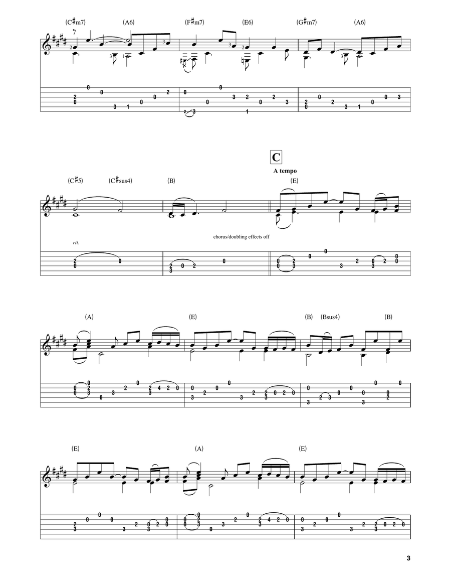 The Bricklayer's Beautiful Daughter Guitar Solo scores gallery preview page 3