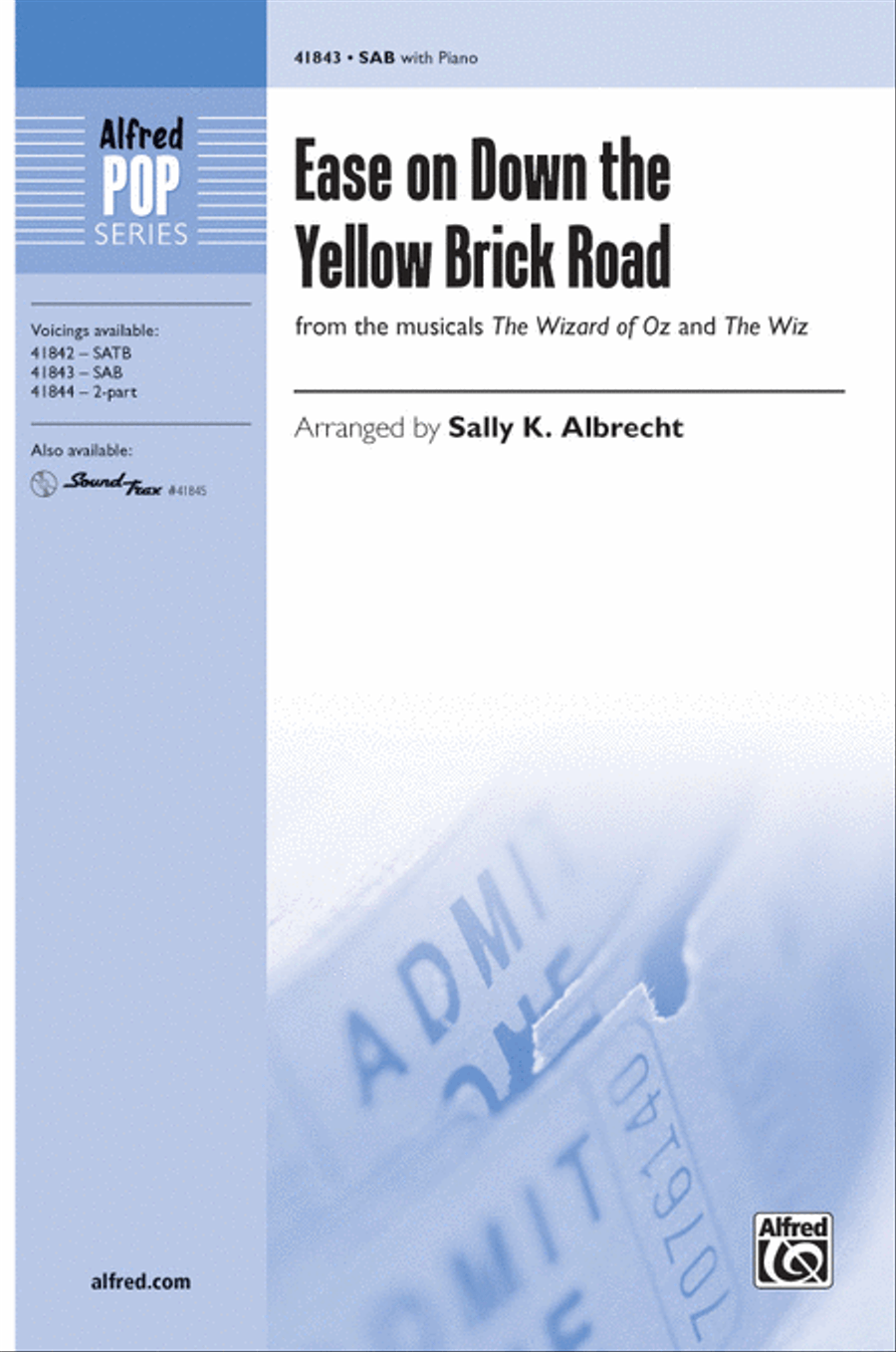 Ease on Down the Yellow Brick Road 3-Part scores gallery preview page 1