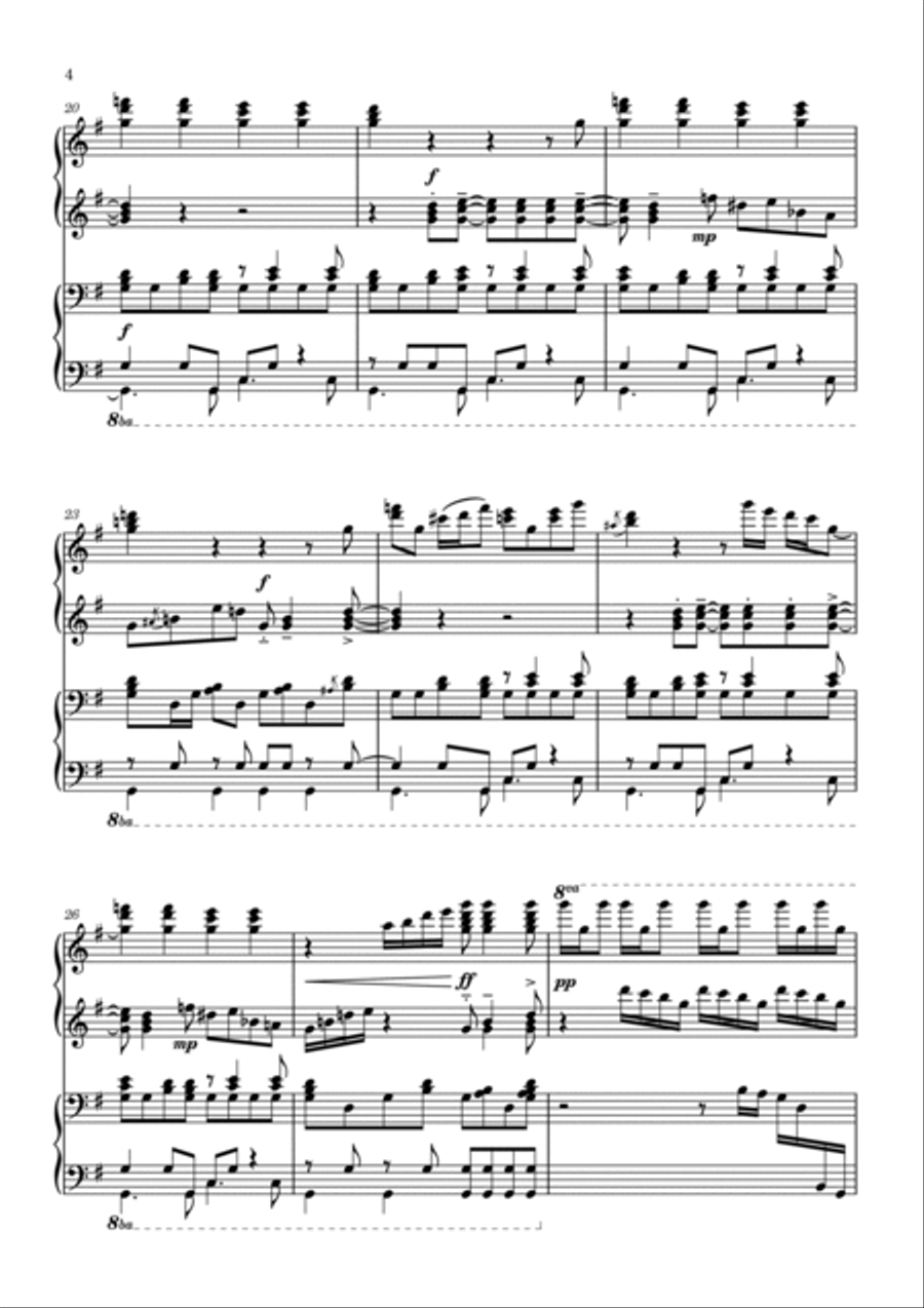 I'm A Believer Piano scores gallery preview page 4