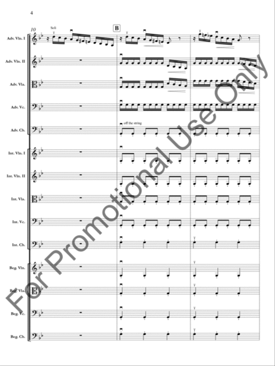 The Four Seasons: Summer: Presto, 3rd movement Orchestra scores gallery preview page 5