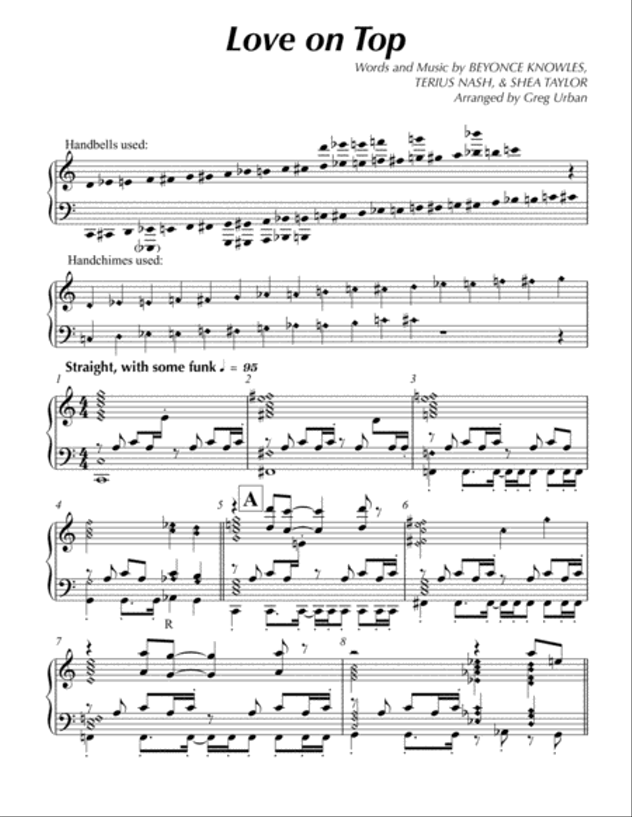 Love On Top Love On Top Handbell Choir scores gallery preview page 2