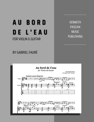 Book cover for Au bord de l'eau (for Violin & Guitar)