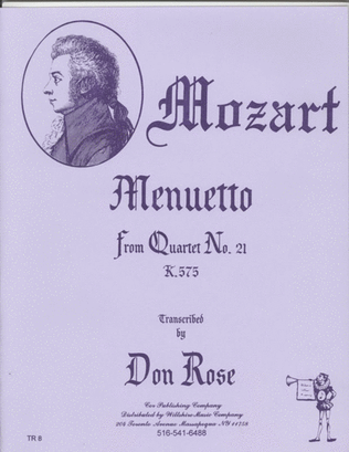 Menuetto from Quartet No. XXI (Don Rose)