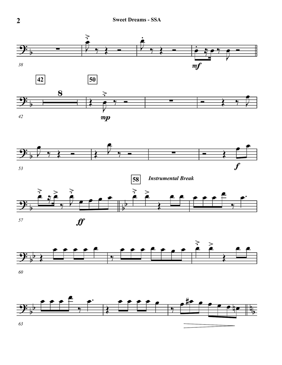 Sweet Dreams Concert Band scores gallery preview page 5