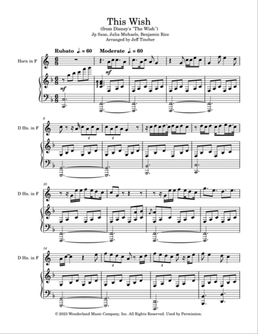 This Wish Horn Solo scores gallery preview page 2
