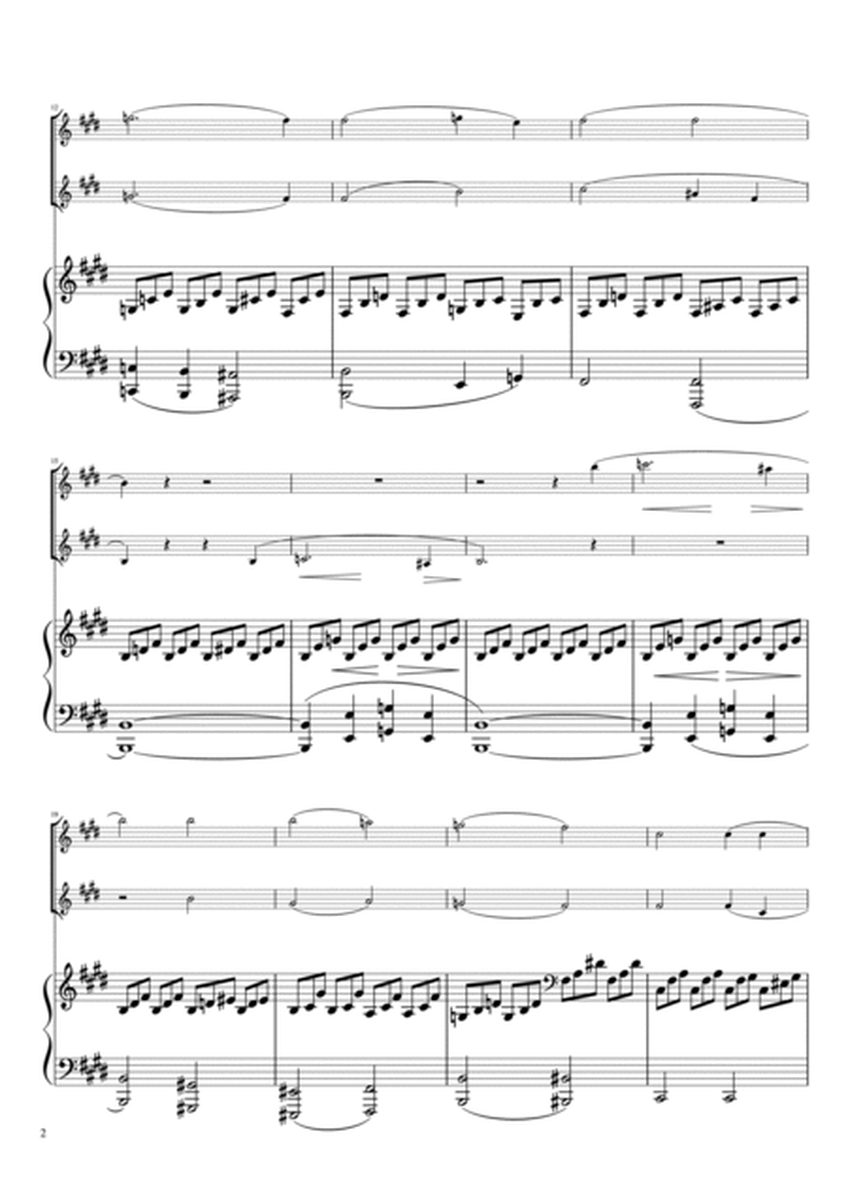 "Piano Sonata No.14" Piano trio (flute & violin)  image number null