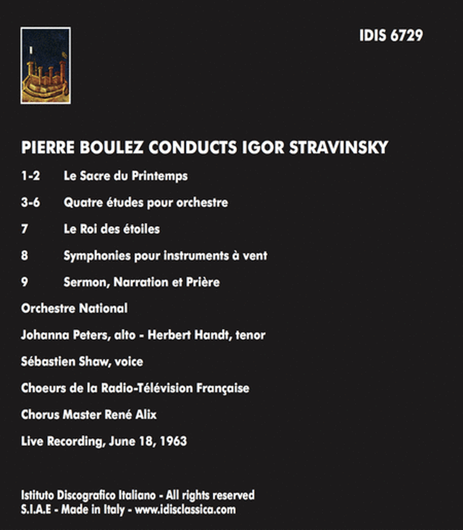 Pierre Boulez Conducts Stravinsky