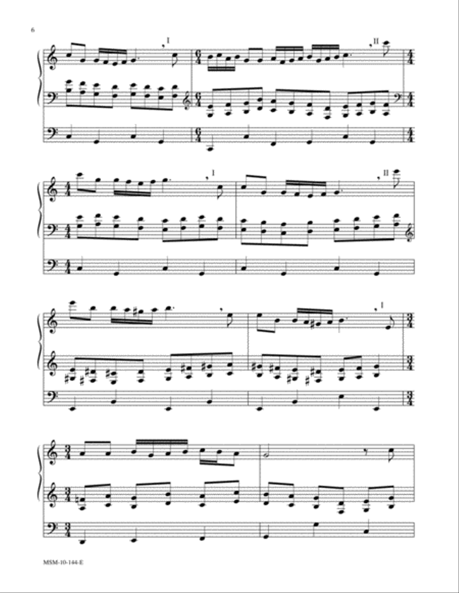 From Heaven Above to Earth I Come Organ scores gallery preview page 6