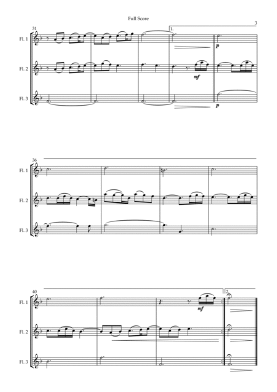 Married Life Married Life Woodwind Trio scores gallery preview page 3