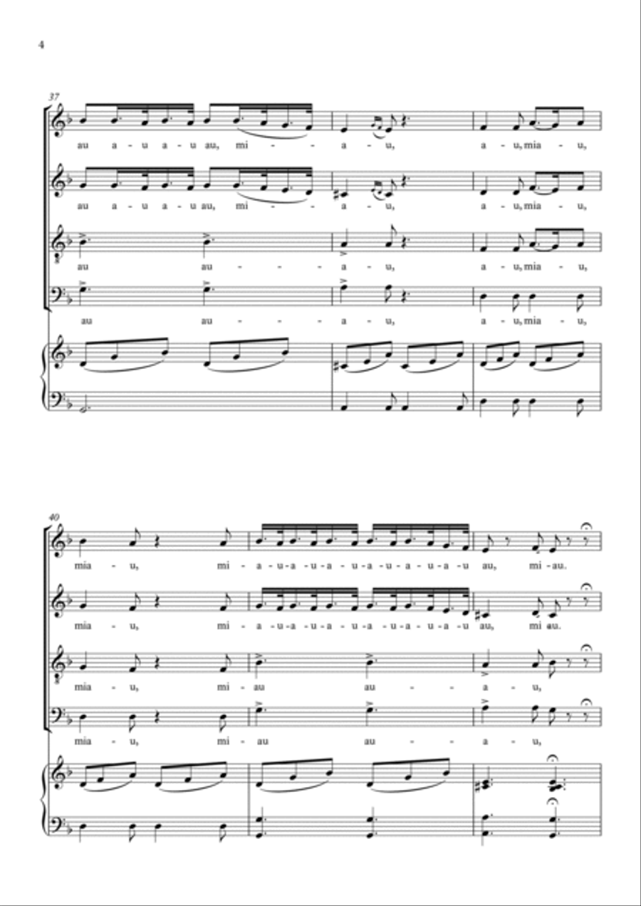 The Cats' Duet The Cats' Duet Small Ensemble scores gallery preview page 4