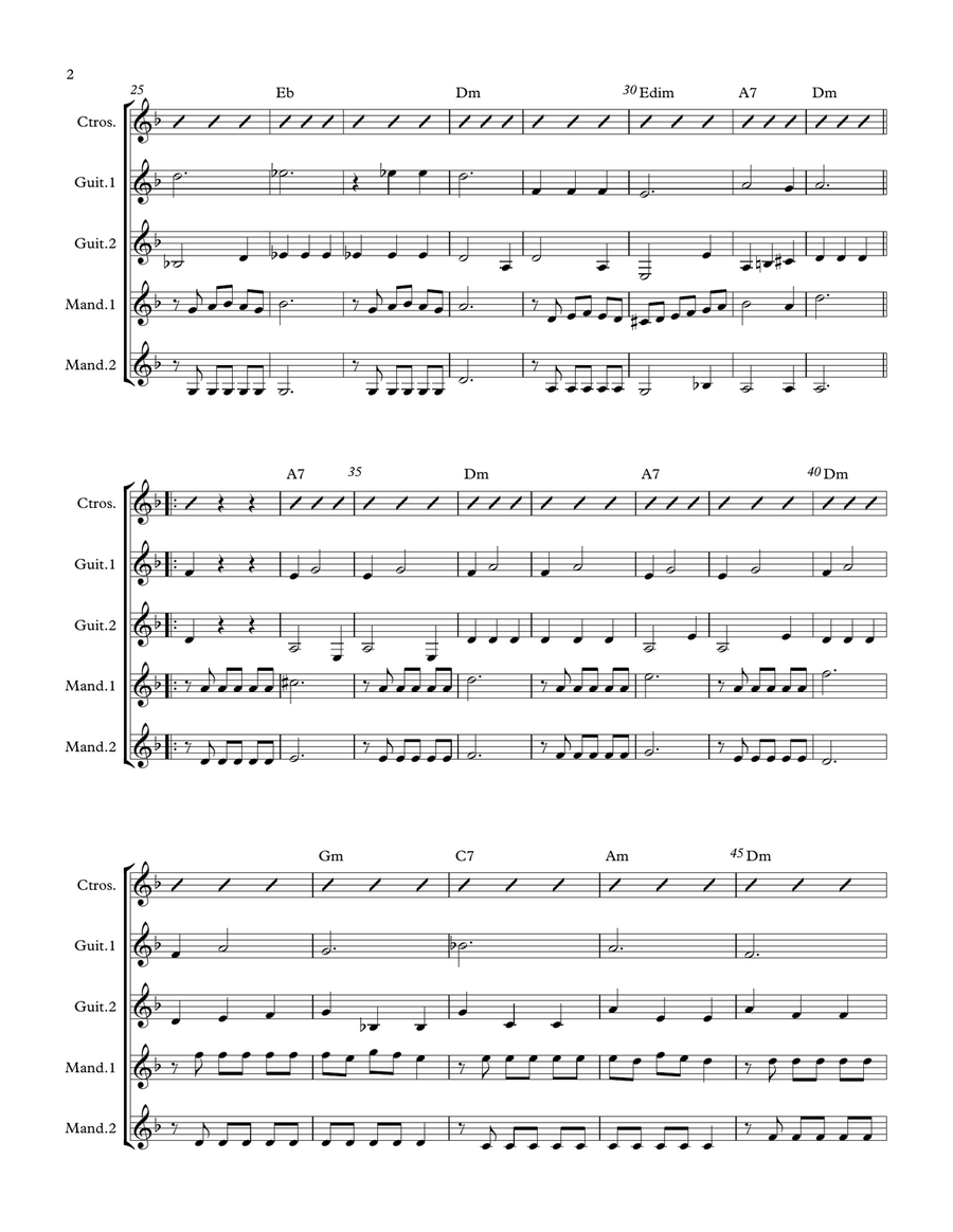 Como Llora una Estrella Percussion Ensemble scores gallery preview page 2