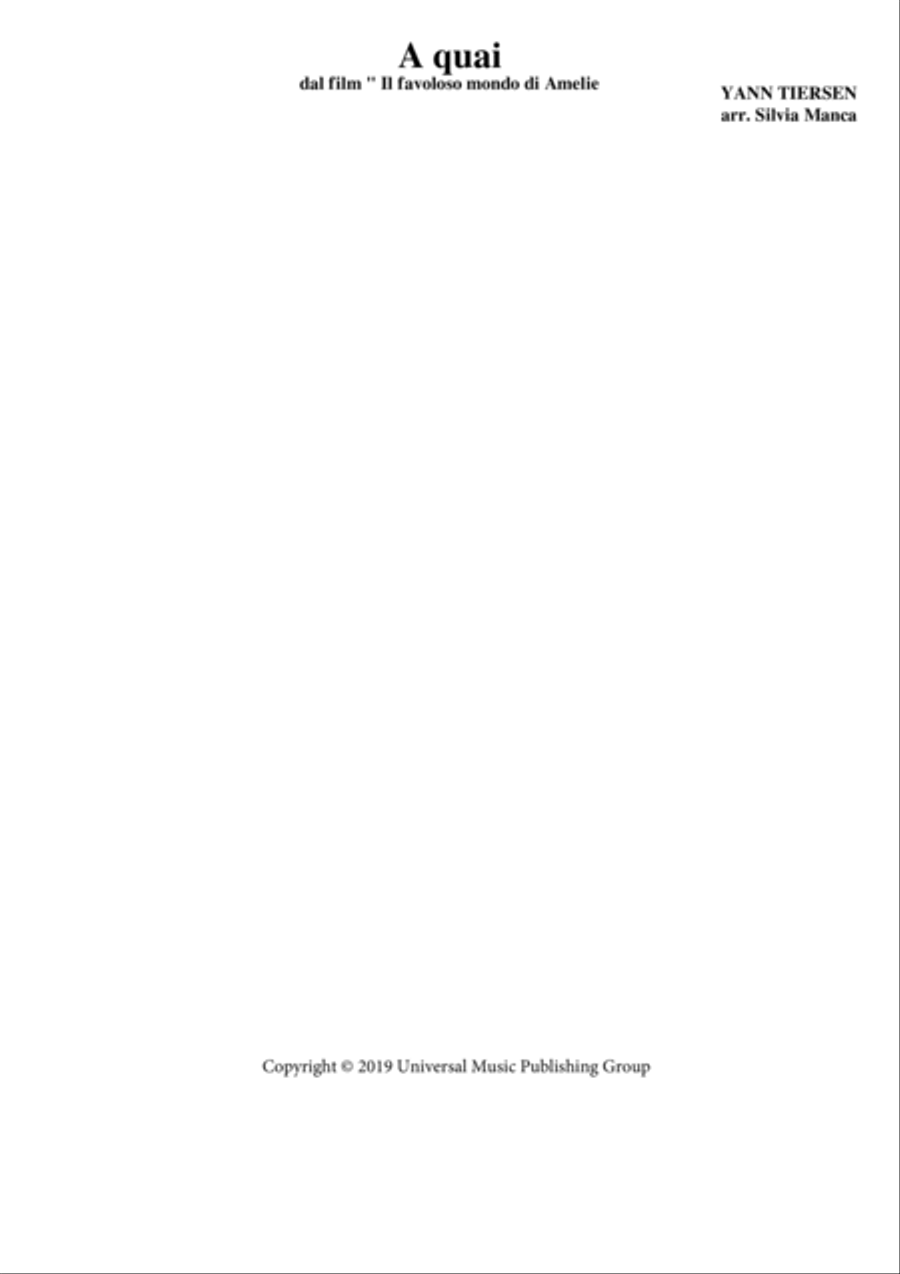 A Quai Clarinet scores gallery preview page 1
