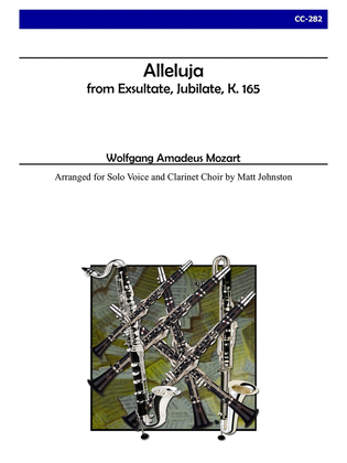 Book cover for Alleluja from Exsultate, Jubilate, K. 165 for Clarinet Choir