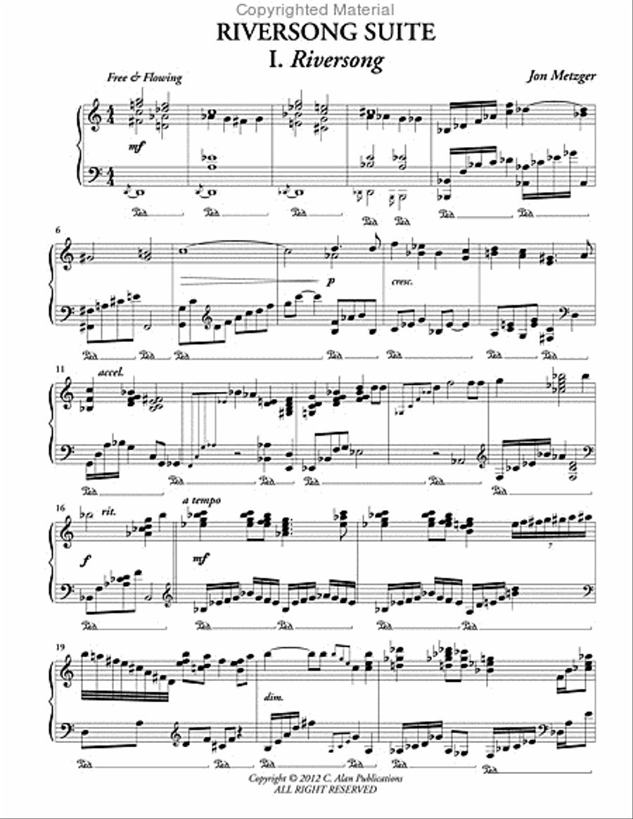 Riversong Suite Piano Solo scores gallery preview page 2