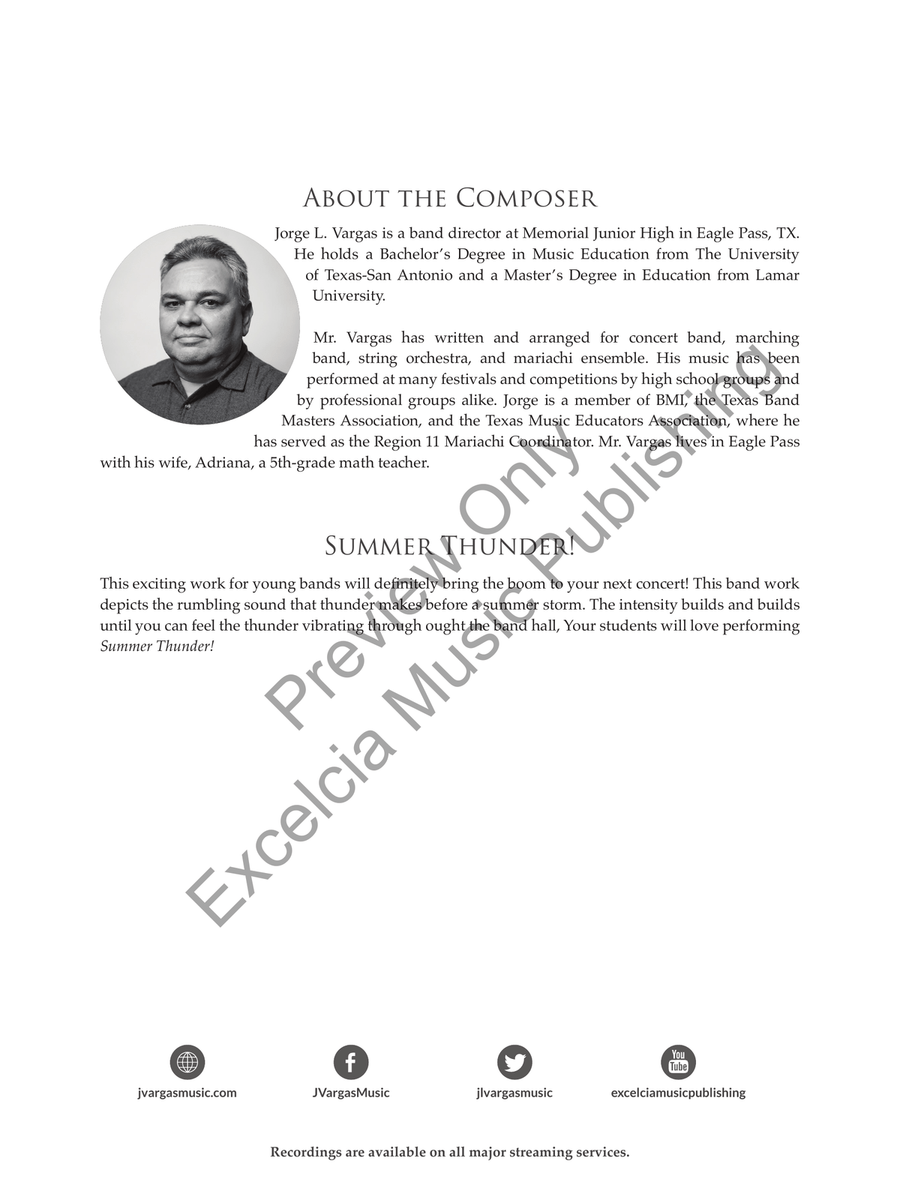 Summer Thunder! (Score) Concert Band scores gallery preview page 3