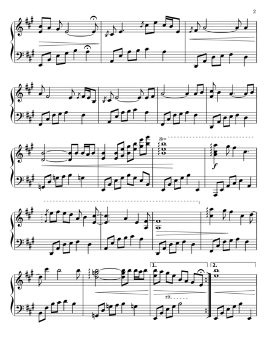 Walker Boy Piano Solo scores gallery preview page 2