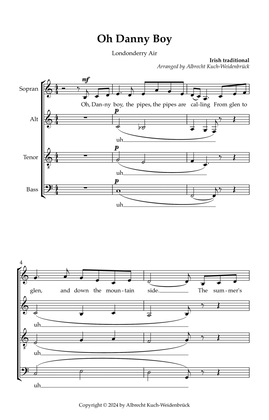 Oh Danny Boy - SATB a capella - arranged by Albrecht Kuch-Weidenbrück