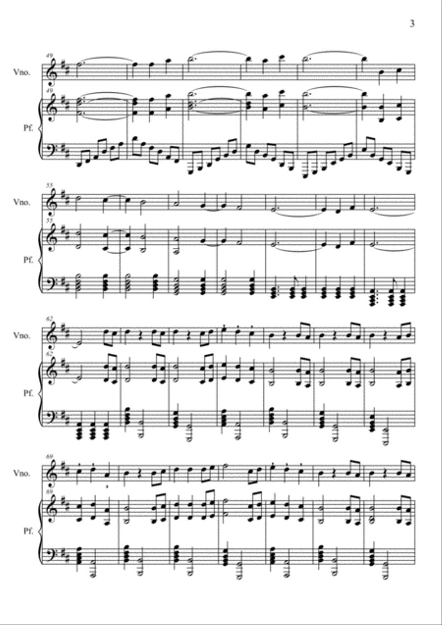 Dragonborn (skyrim Theme) Dragonborn (skyrim Theme) Violin Solo scores gallery preview page 3