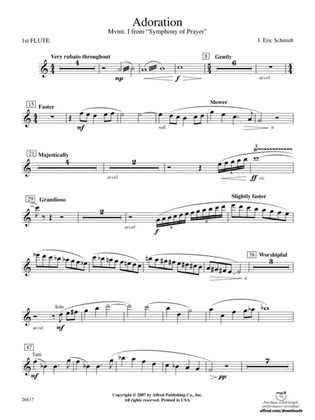 Adoration (Movement 1 from Symphony of Prayer): Flute