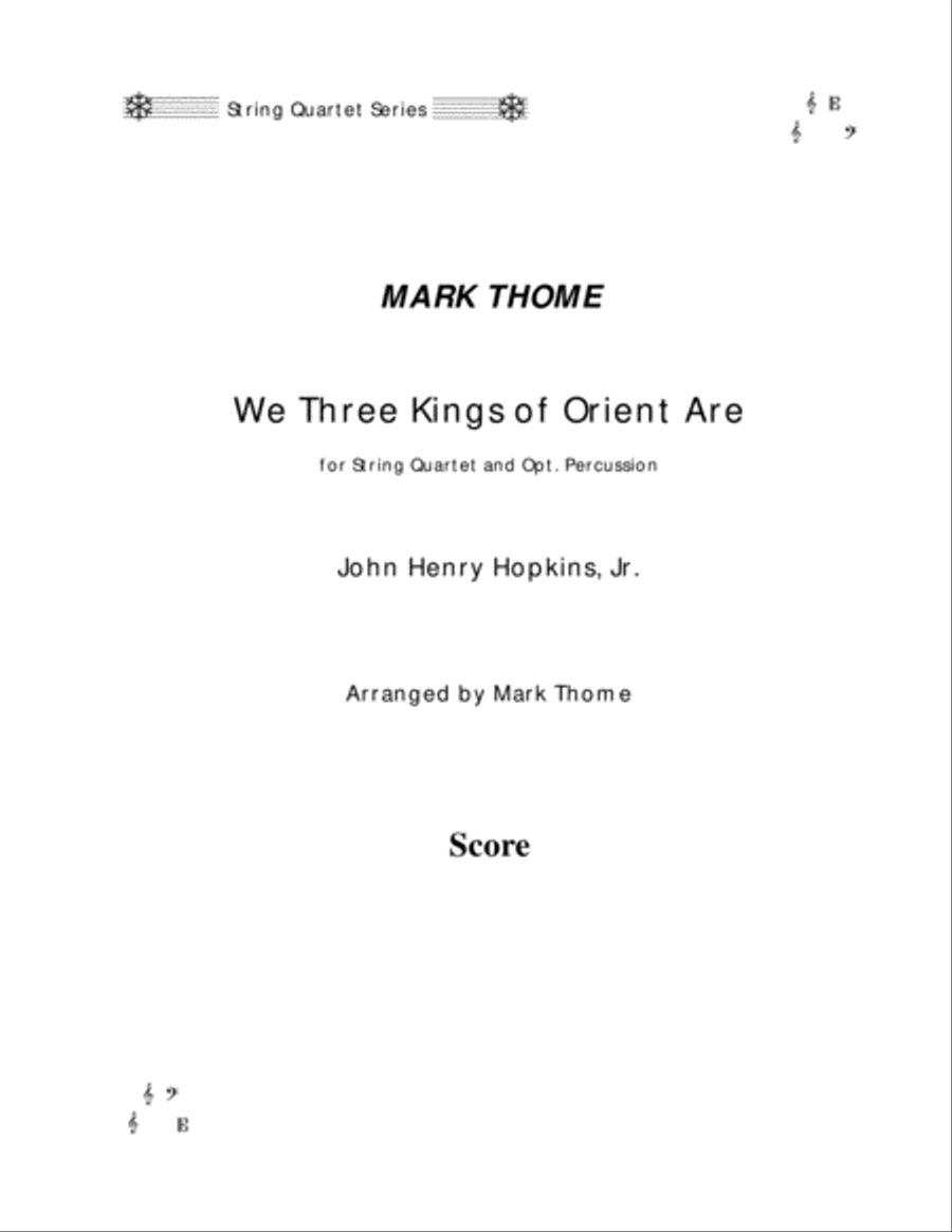 We Three Kings Of Orient Are Set of Parts scores gallery preview page 1