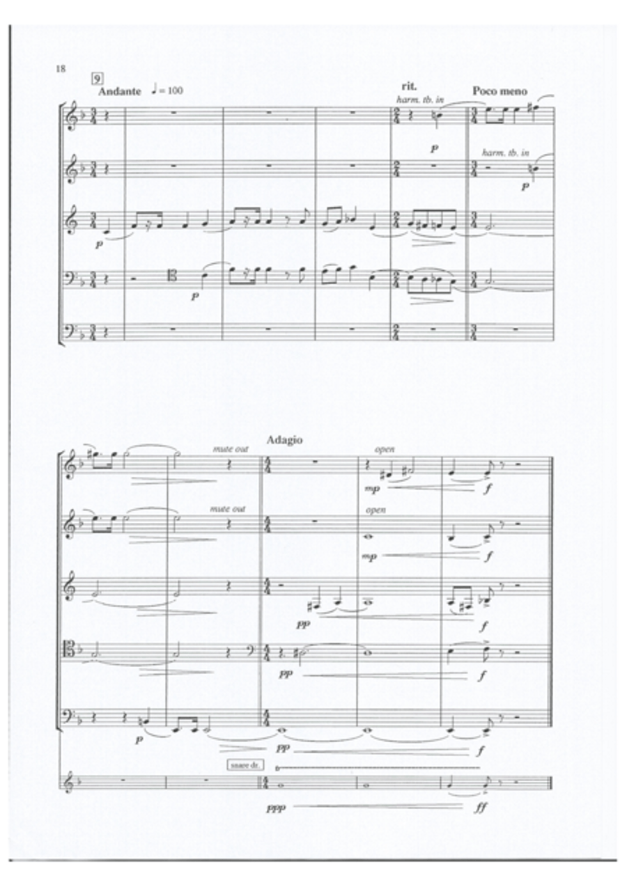 The Decorations Brass Quintet scores gallery preview page 13