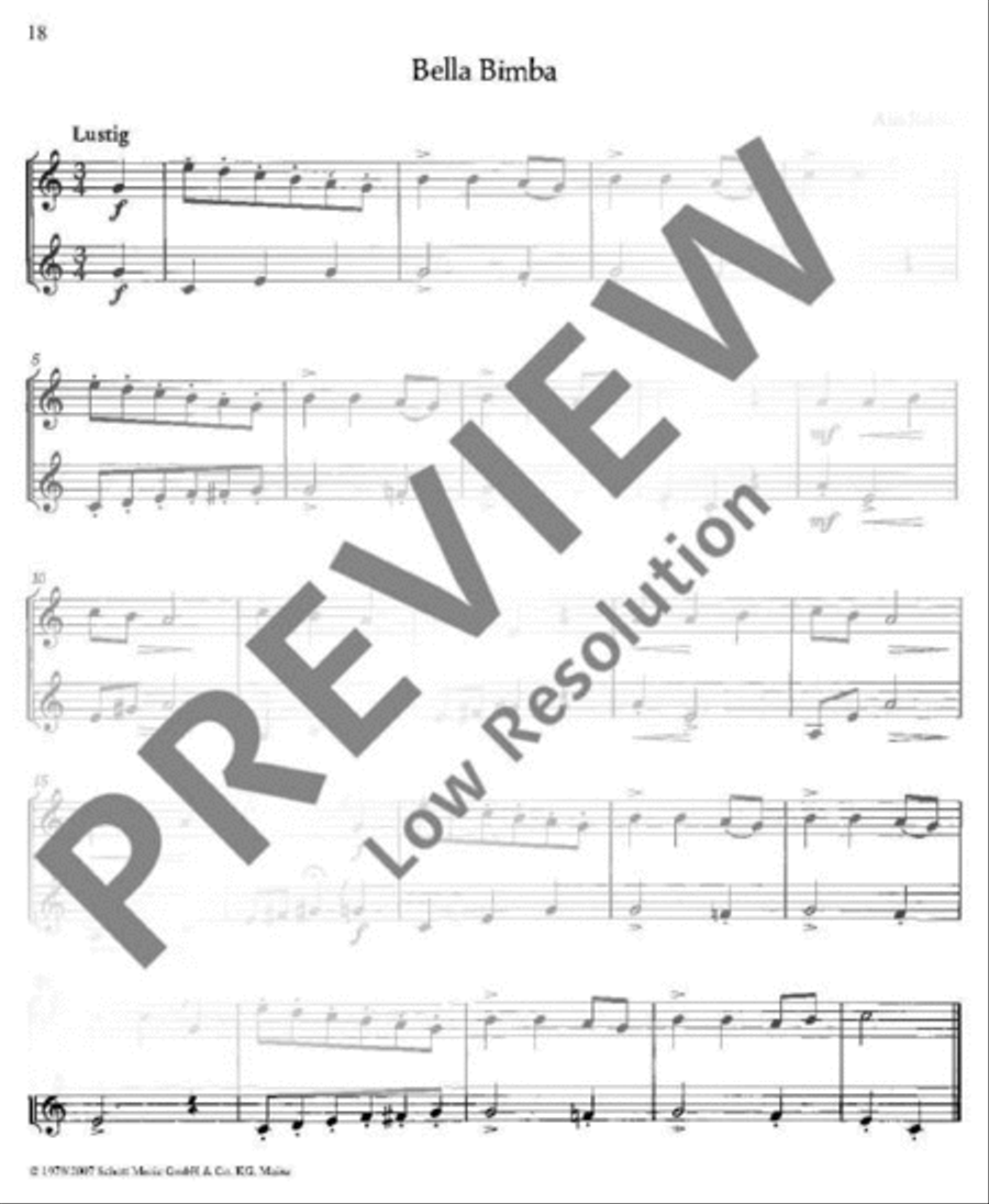 International Folksongs Bass Clarinet scores gallery preview page 19