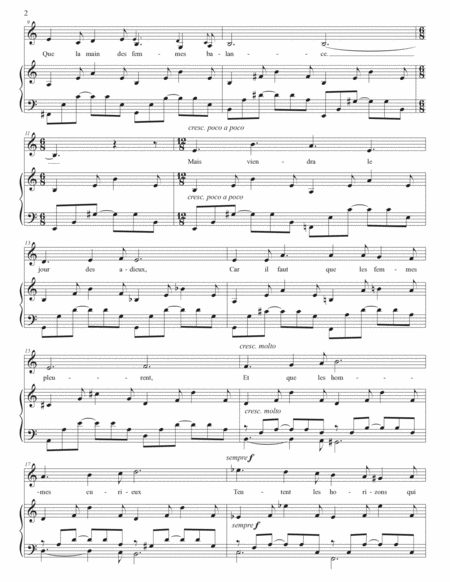 FAURÉ: Les berceaux, Op. 23 no. 1 (transposed to A minor)