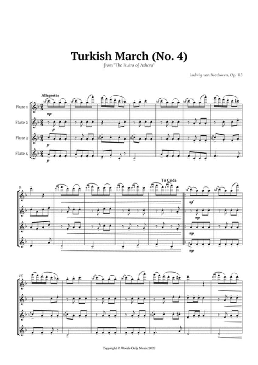 Turkish March by Beethoven for Flute Quartet image number null