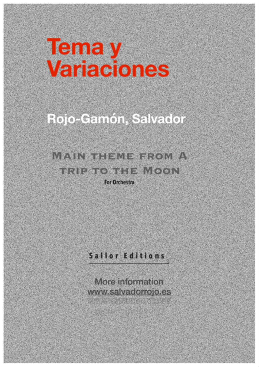 Tema y Variaciones Full Orchestra scores gallery preview page 1