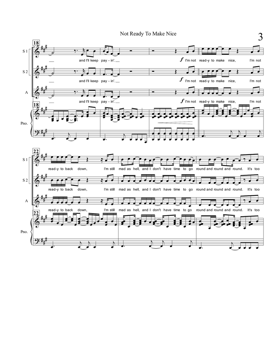 Not Ready To Make Nice SSA scores gallery preview page 3