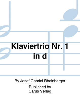 Book cover for Klaviertrio Nr. 1 in d