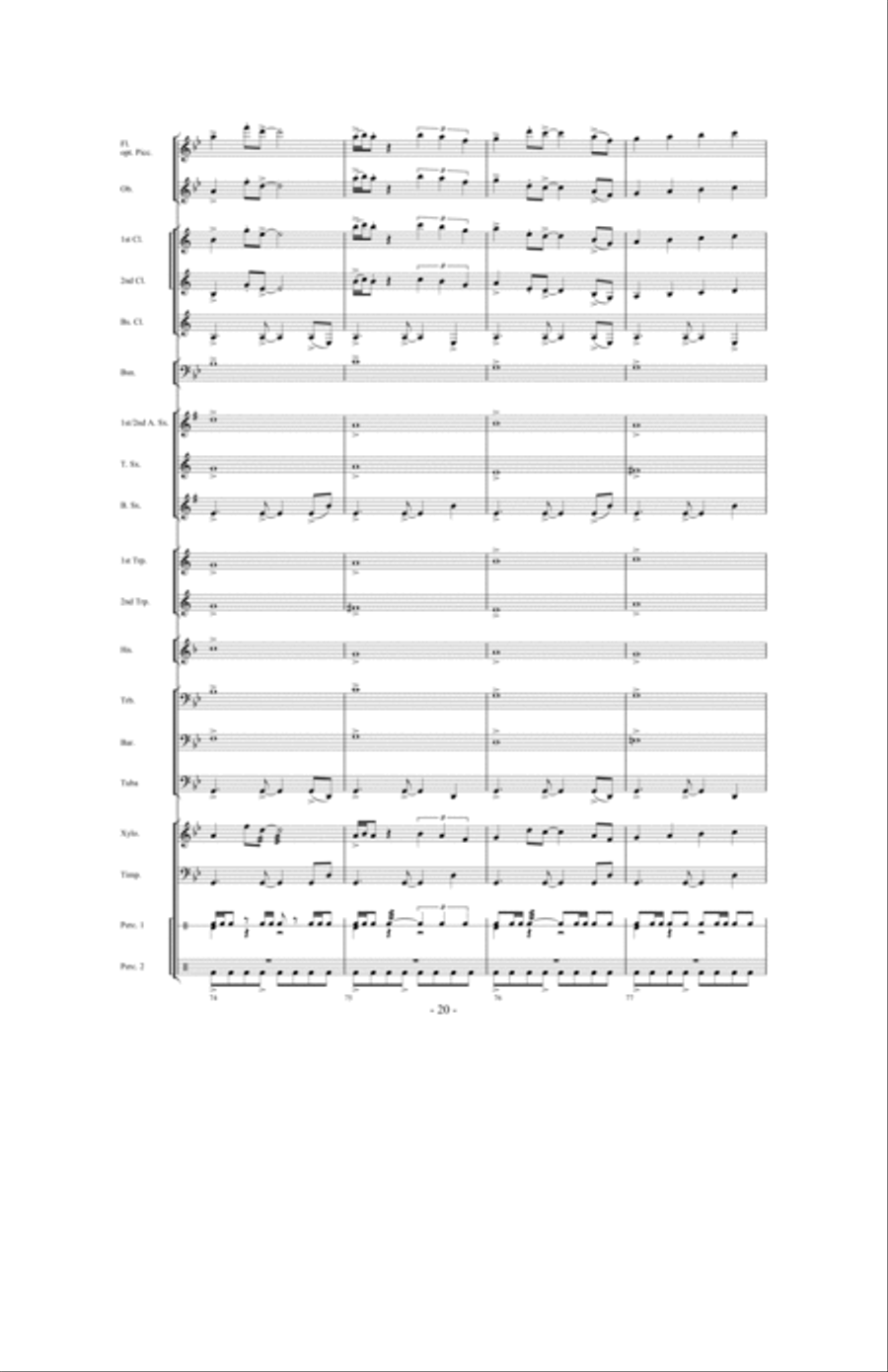 Tailspin! Tailspin! Concert Band scores gallery preview page 19