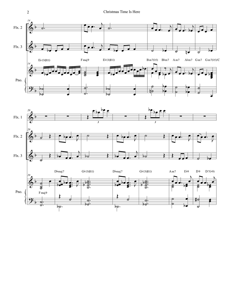 Christmas Time Is Here Christmas Time Is Here Small Ensemble scores gallery preview page 2