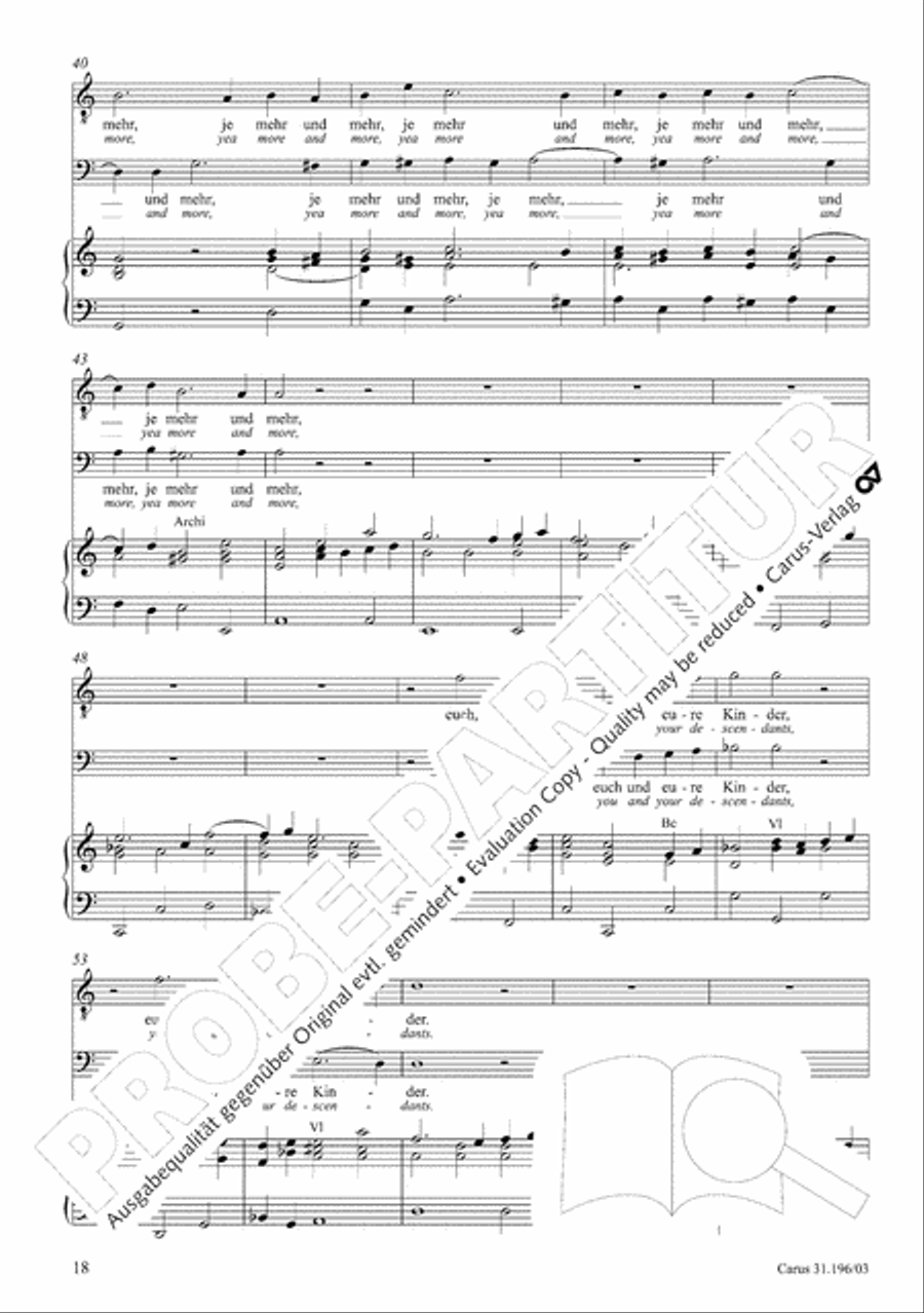 The Lord is mindful of us (Der Herr denket an uns) STB scores gallery preview page 19