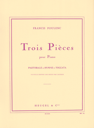 Book cover for Trois Pieces pour Piano