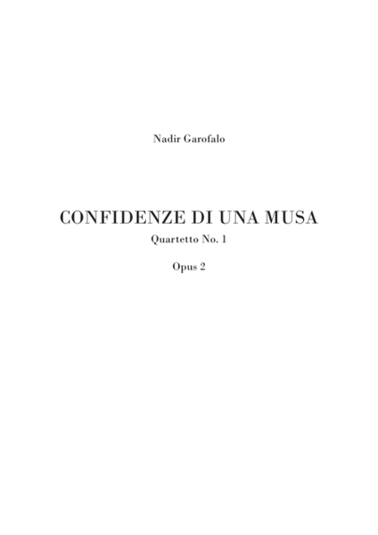 String Quartet no. 1 - Confidences of a Muse image number null
