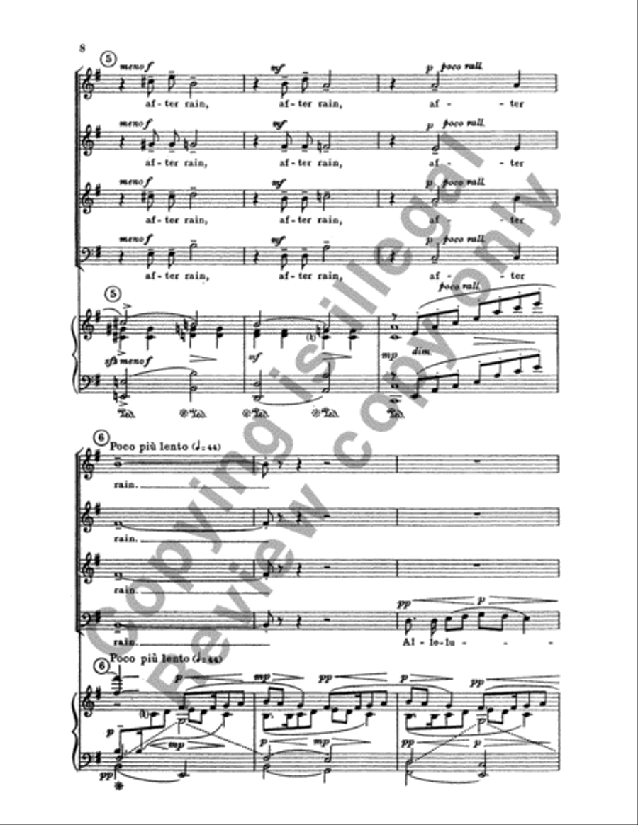 The Last Words of David (Choral Score) 4-Part scores gallery preview page 7
