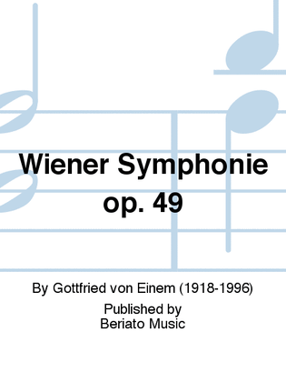 Book cover for Wiener Symphonie op. 49