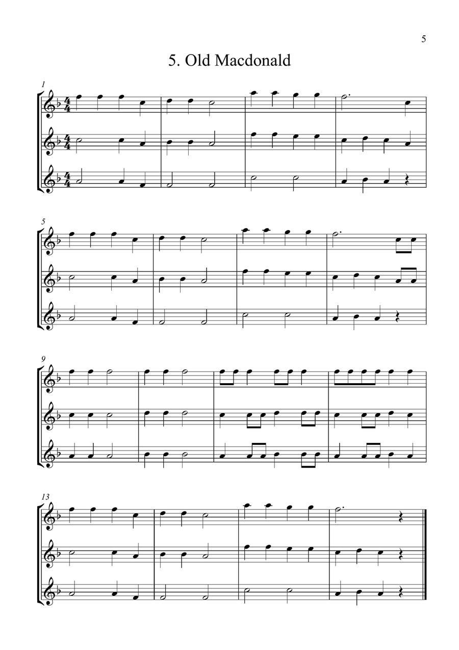 14 Easy Flexible Trios Large Ensemble scores gallery preview page 5