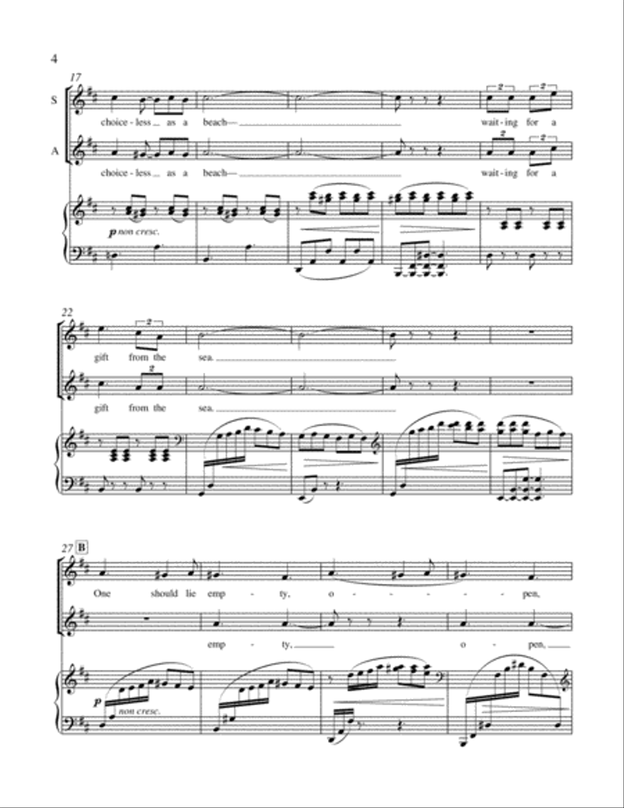 2. Gifts from the Sea Divisi scores gallery preview page 4