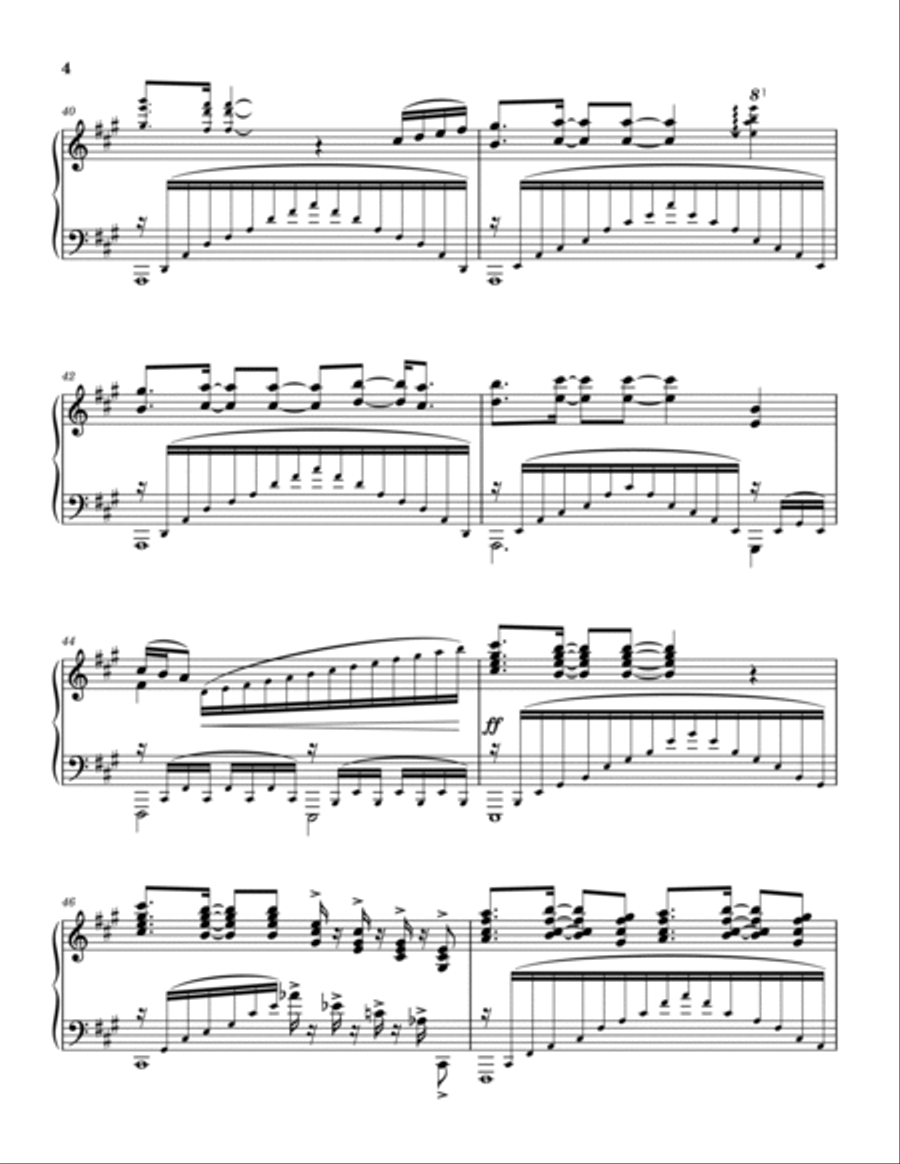 Dancing Queen Piano Solo scores gallery preview page 4