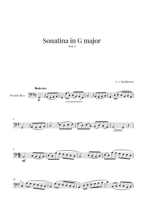 Book cover for Beethoven - Sonatina in G Major (for Double Bass)