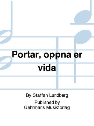 Book cover for Portar, oppna er vida