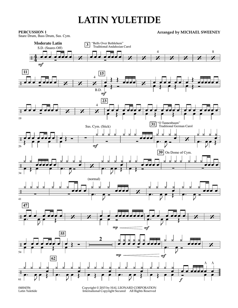 Latin Yuletide - Percussion 1