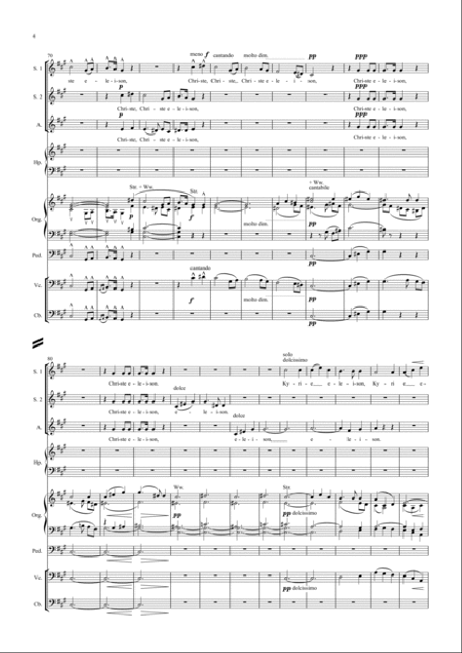 Messe á Trois Voix in A SSA scores gallery preview page 4