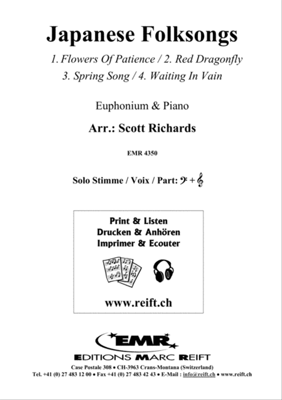 Japanese Folksongs Euphonium scores gallery preview page 2